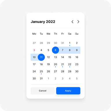 Action notification card