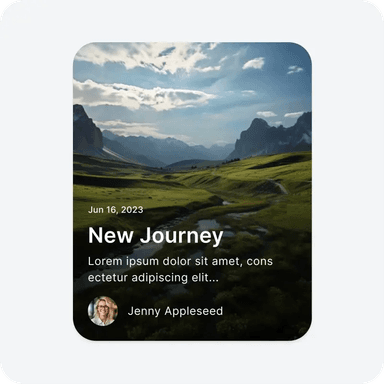 Customer profile card