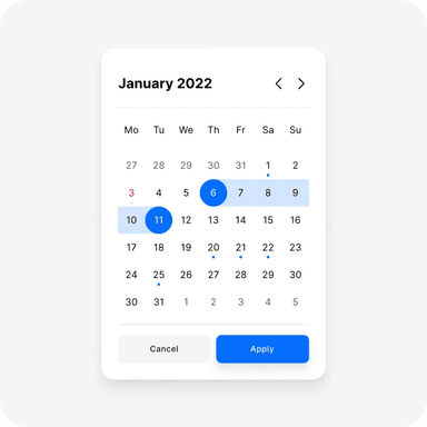 Action notification card