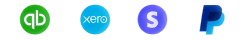 QuickBooks, Xero, Stripe, PayPal